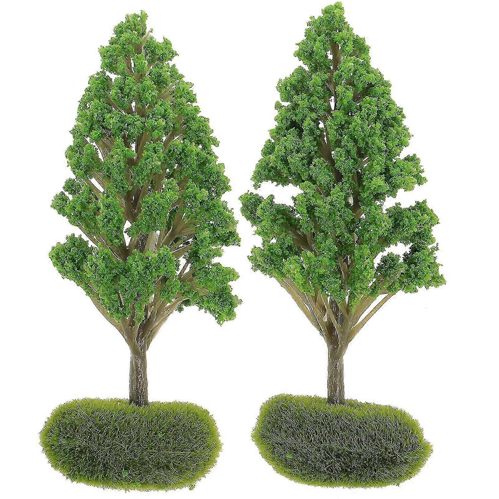 2pcs Miniature Diorama Trees DIY Landscape Miniature Trees Model Sand Table Decor