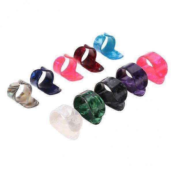 Guitar Finger Picks Set - 6 Pack Assorted Colors