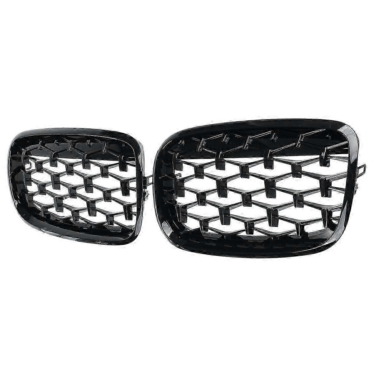 Car Diamond Grills Front Kidney Grill Chrome Mesh Grille Car Accessories for E70 E71 E72 X5 X6 2007