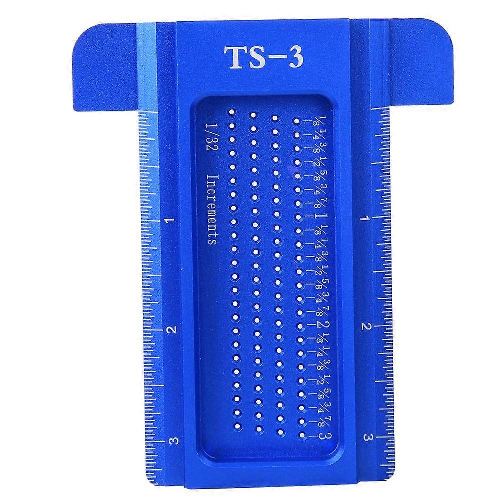 Wysokiej jakości rysik do obróbki drewna TS-3, liniał do otworów brytyjskich, stop aluminium, liniał T