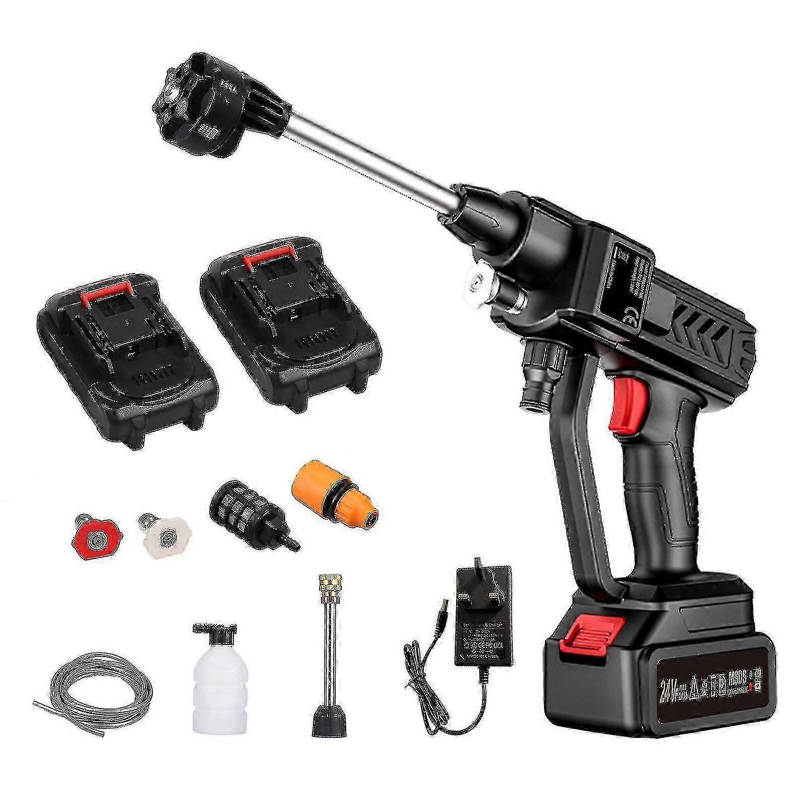 Portable Cordless 300W 60Bar Pressure Washer with Rechargeable Battery for Car & Fence Cleaning