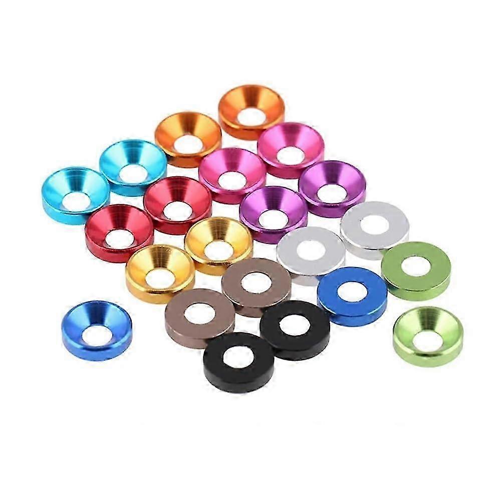 5 PCS Colorful Cup Washers with Countersunk Design for M2.5 Screw Bolts