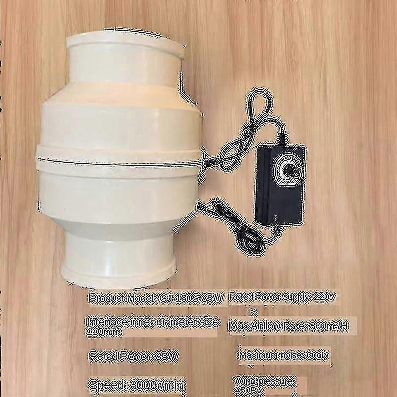 230 V-os csendes inline csatornaventilátor fürdőszobai konyhai WC szellőztetéshez, falra / ablakra szerelhető elszívó ventilátorhoz