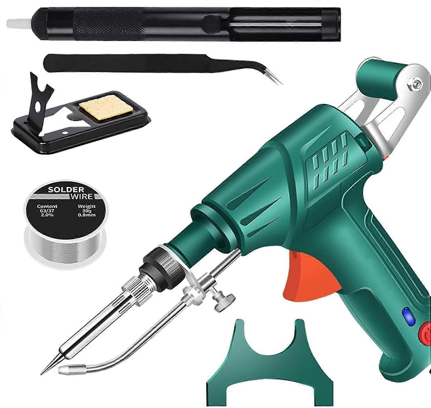 Internally Heated Industrial Welding Tools Multifunction Iron And Gun Handheld Welding Unit Cutting Rust Removal Green