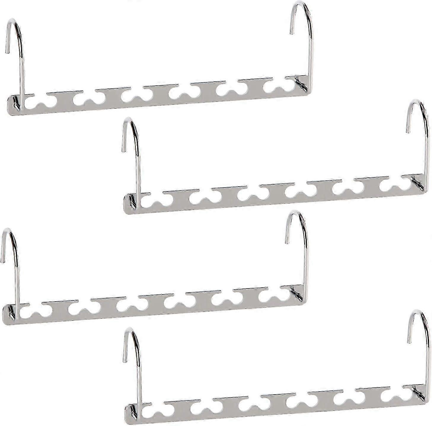 Space Saving Metal Cascading Hangers - 4 Pack Closet Organizer