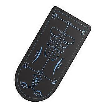 Ab Roller Mat Non-Slip with Thick Knee Pad, Foldable and 7mm Thick for Yoga and Gym