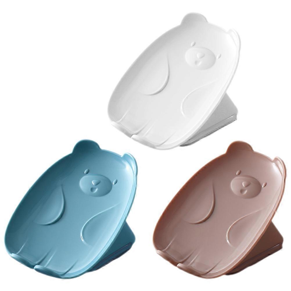 Soap Holder Kitchen Accessories Preventing Soap from Softening Assorted Color 13x10.5x6.5cm 3Pcs