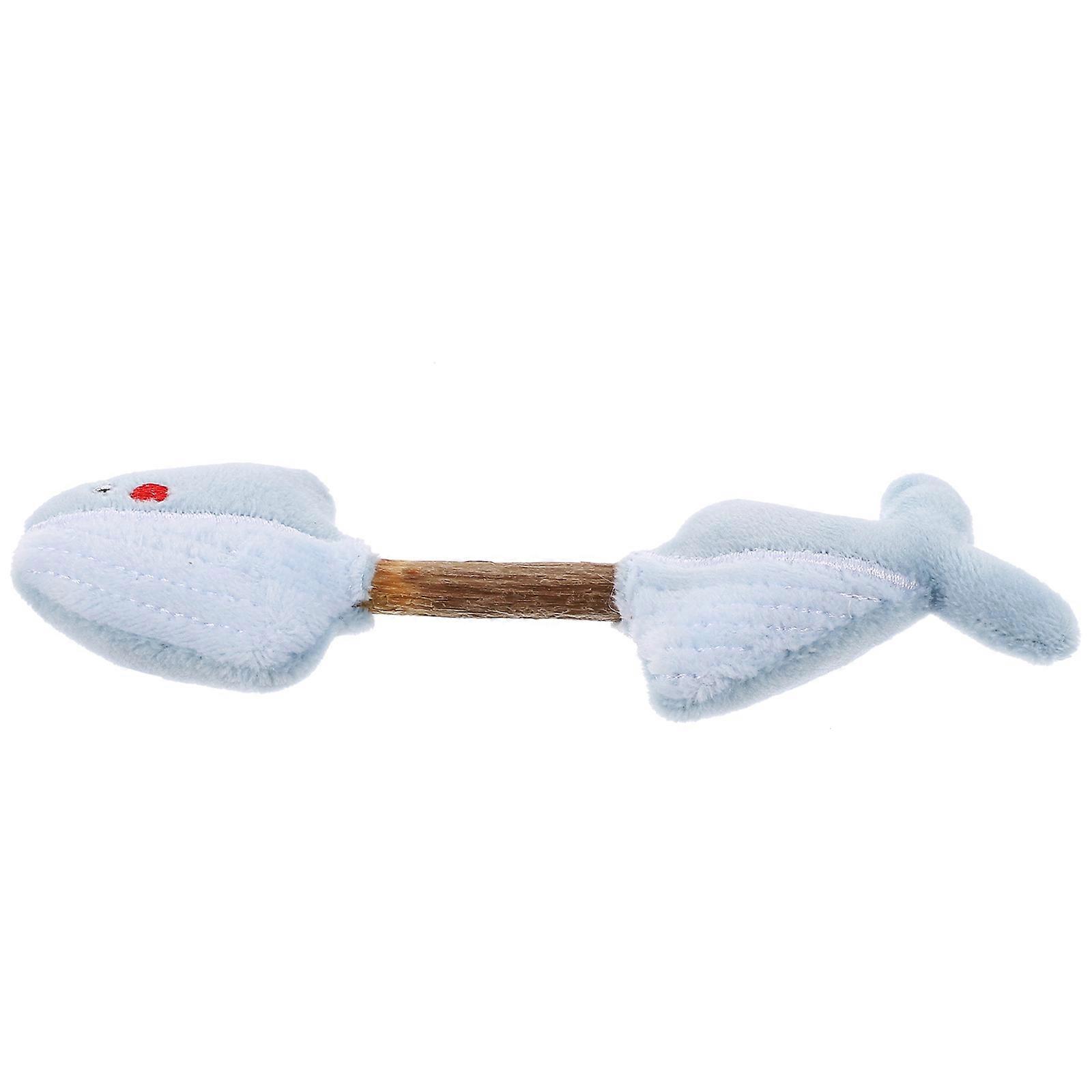 Stimulating Cat Toy Cartoon Plush Whale Shape for Cats Interactive Play 1Set