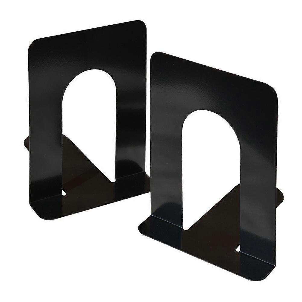Bookshelf Book Holder Book Baffle For Library Use Metal 12.8x19.5x15.3cm Supporting Bulky Items 1 Pair