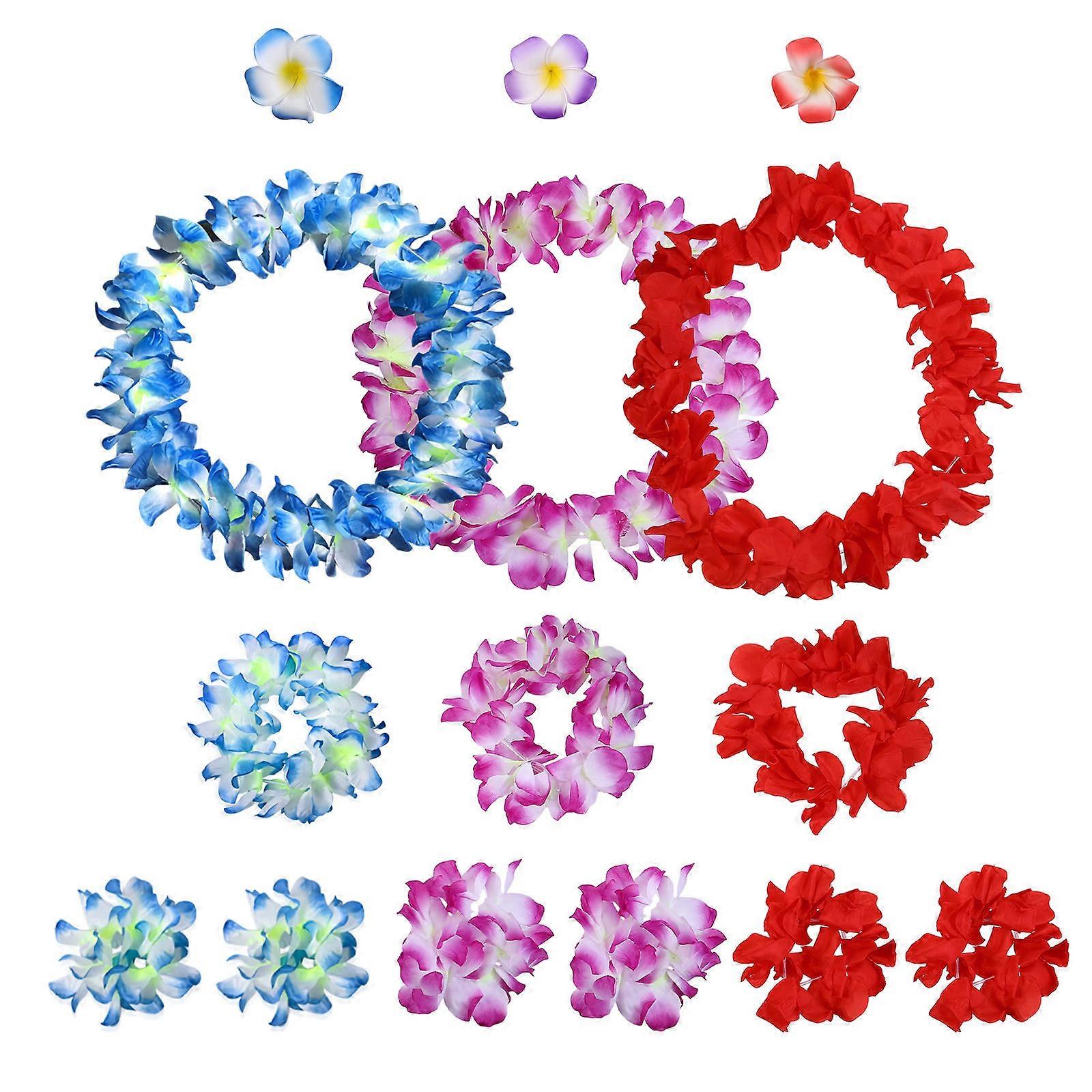 Hawaiian Fancy Dress Accessories Circular Shape All Ages Pool Parties 3Sets