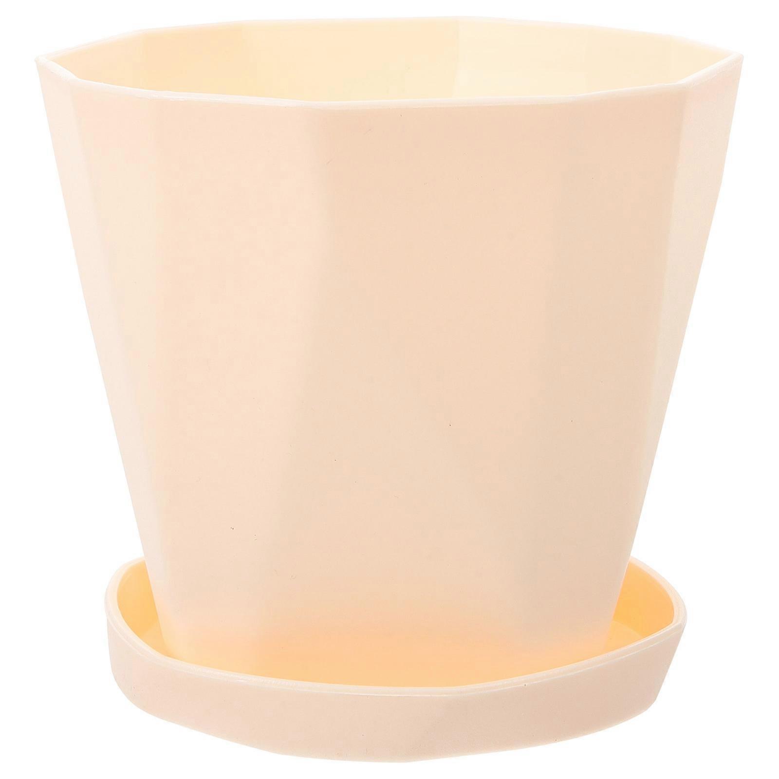 Creative Succulent Pots Aloe Plant Basin Home Pot Plant Growing Simple Modelling Design White 12.5X12.5CM 1Set