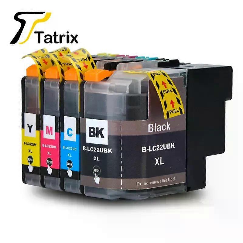 Tatrix For LC22UXL 22UXL LC22U Full Ink Cartridge BK/C/M/Y Compatible For Brother DCP-J785DW MFC-J985DW Printer