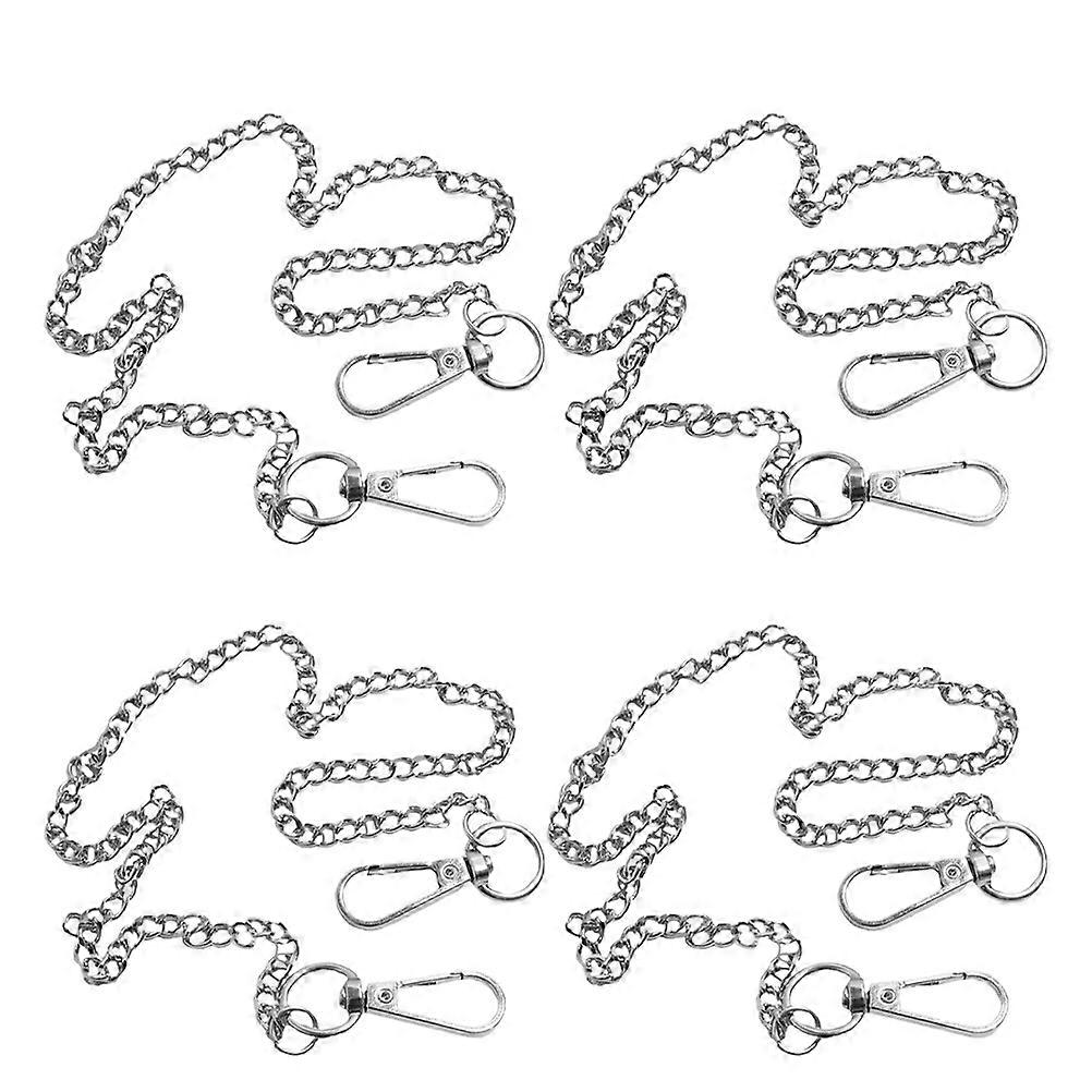 Wallet Chains Retro Style Hip-Hop Lover Daily Use 4Pcs