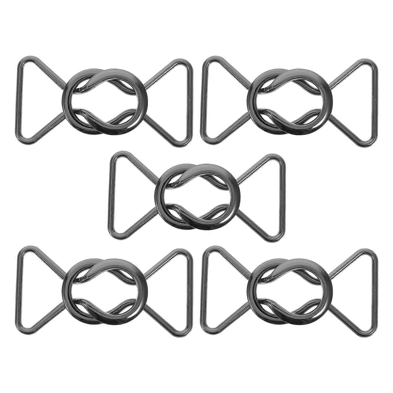 2 Pack Metal Interlocking Buckle Waist Clasps for Belt Making, Decorative Overall Buckles for Women's Clothing, DIY Secure Fastening Replacement