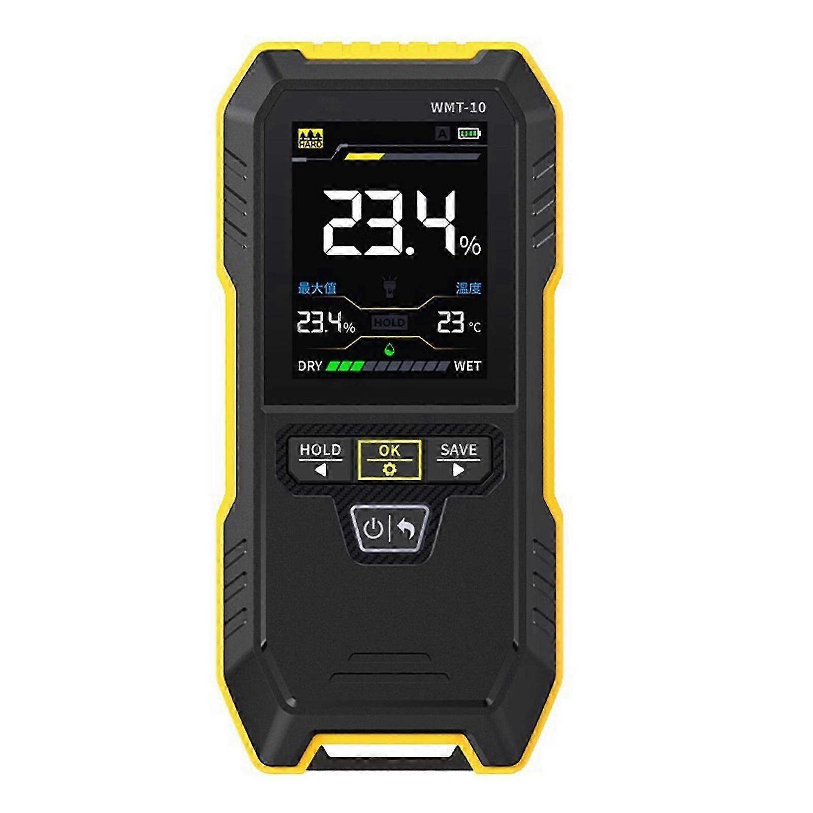 WMT-10 Moisture Tester Rechargeable Wood and Drywall Moisture Meter Accurate Measurement In Carpentry and Construction - HK619
