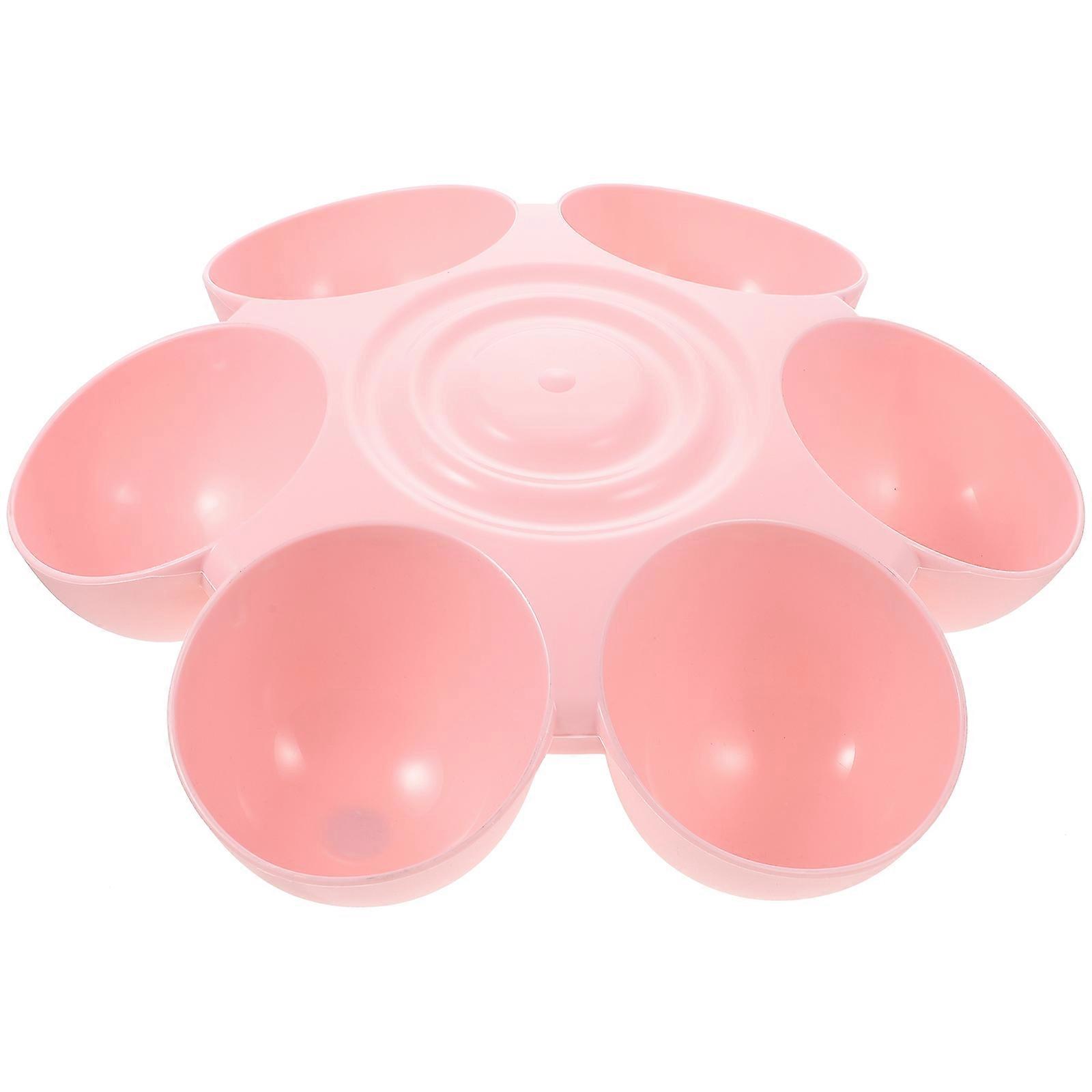 Multi-Cat Feeder Plastic Pet Feeding Bowl Multiple Cat Feeder Dog Treats Dispenser Daily Use 36X36X6CM Feeding 1Set