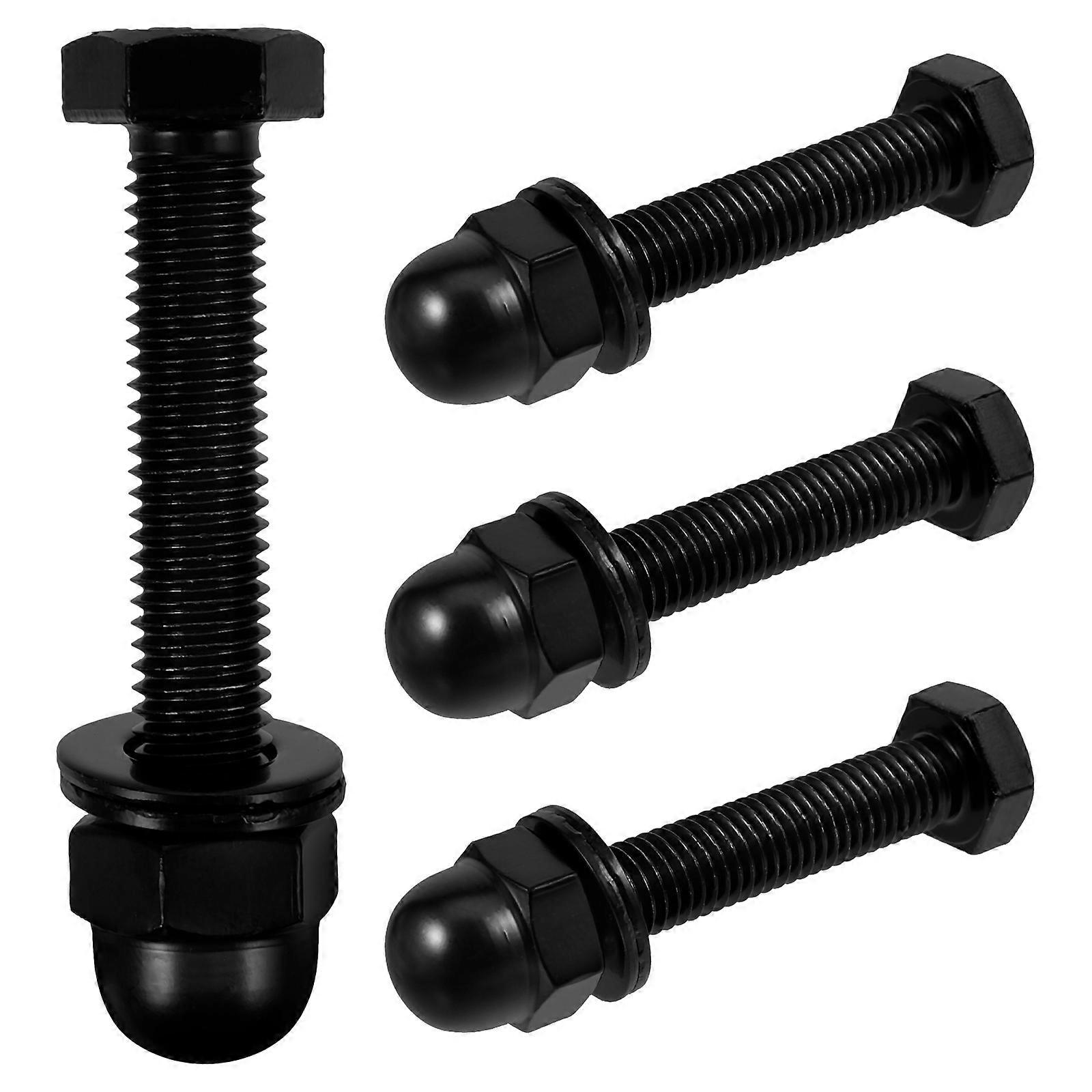 Fully Threaded Hexagon Bolts Barn Head Screws Hexagon Screw Nut Installation Hardware Accessories 4Sets