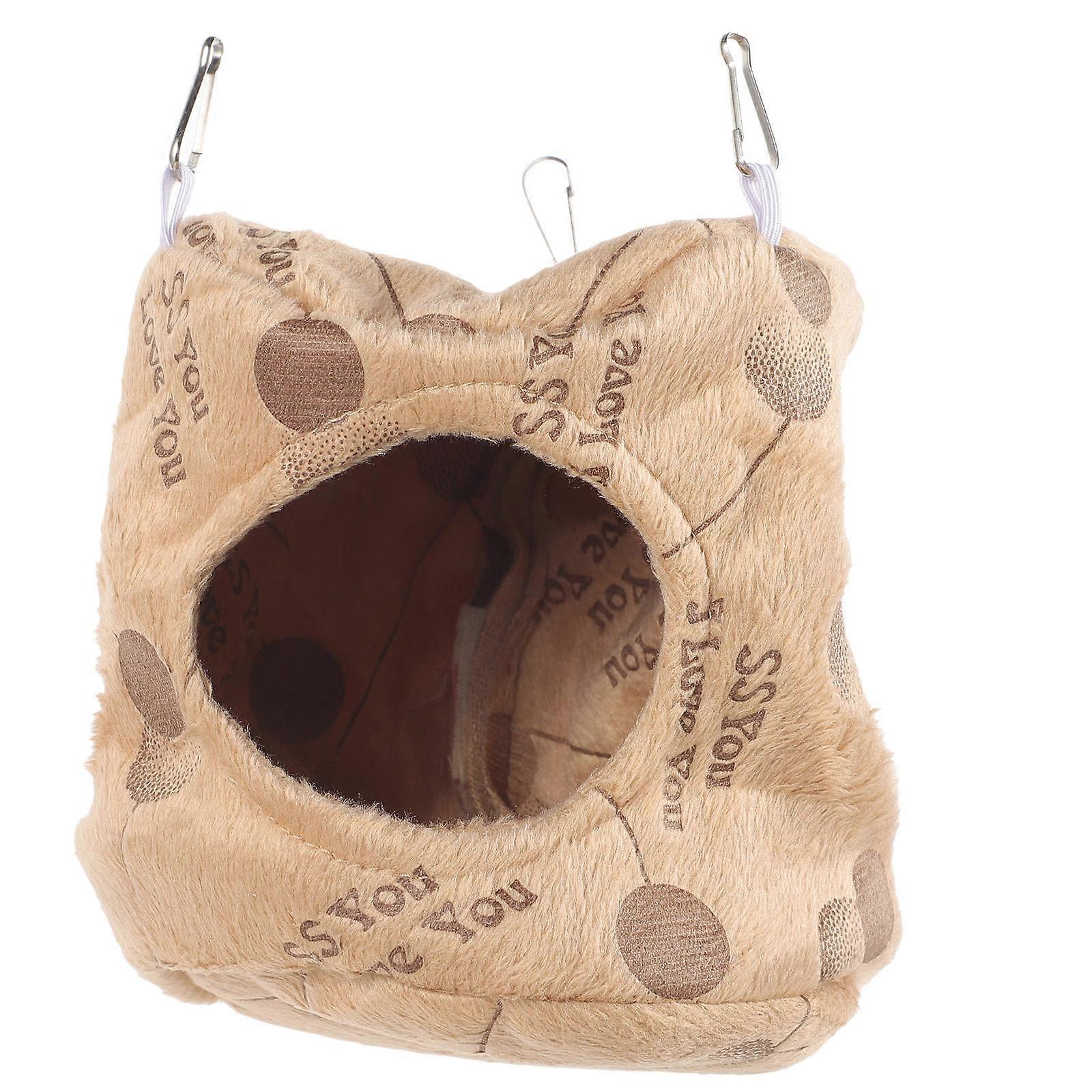 Hamster Sleeping Bed Comfortable Velour Hammock Breathable Warm Suspended Small Animal Bed for Hamsters Rats Chinchillas