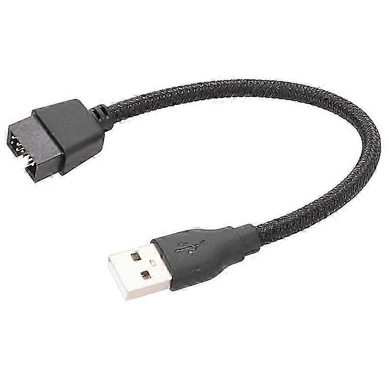 USB A to 9-Pin Male Internal Extension Cable for Motherboard Data Connection