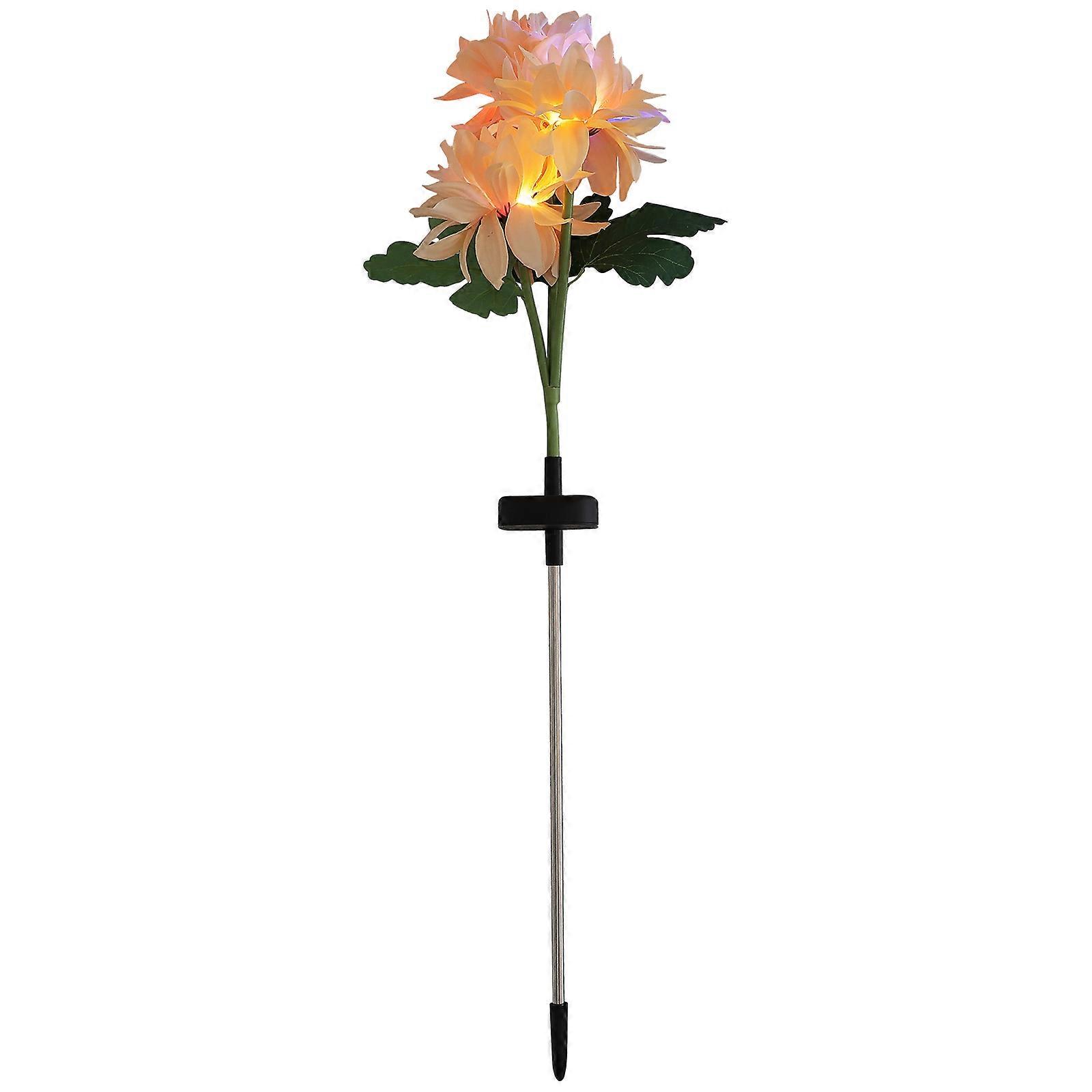 Solar Powered Dahlia Landscape Light for Gardens, Yards, and Parks – Energy Efficient Decorative Outdoor Lighting with Nighttime Color Illumination