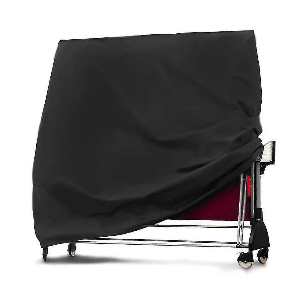 Umbrella Cover Ping Pong Table Cover Waterproof Foldable Black Waterproof Dustproof Adjustable