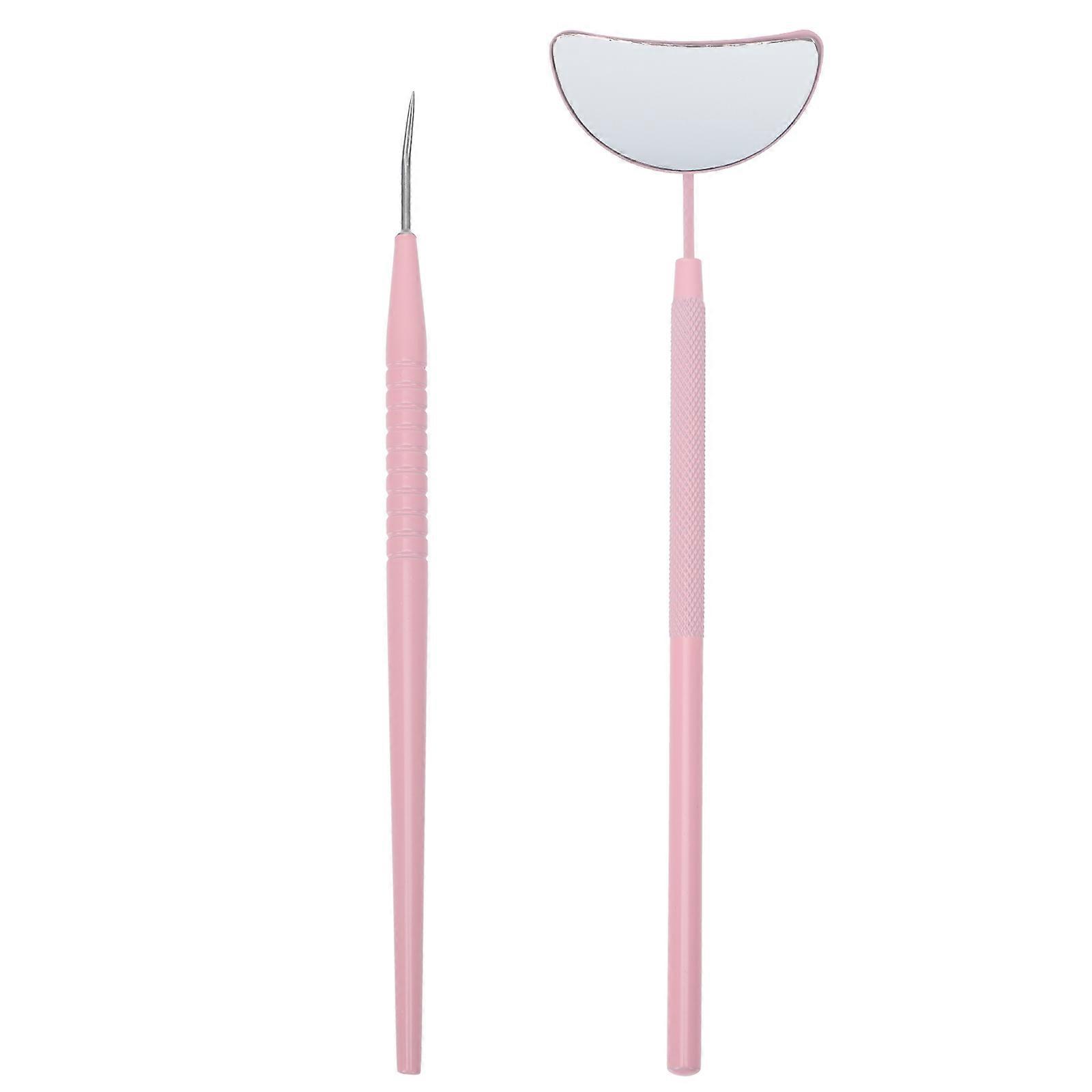 Eyelash Extension Tools Set with Picking Rod Mirror Kit for Salon Use Multi Color Stainless Steel