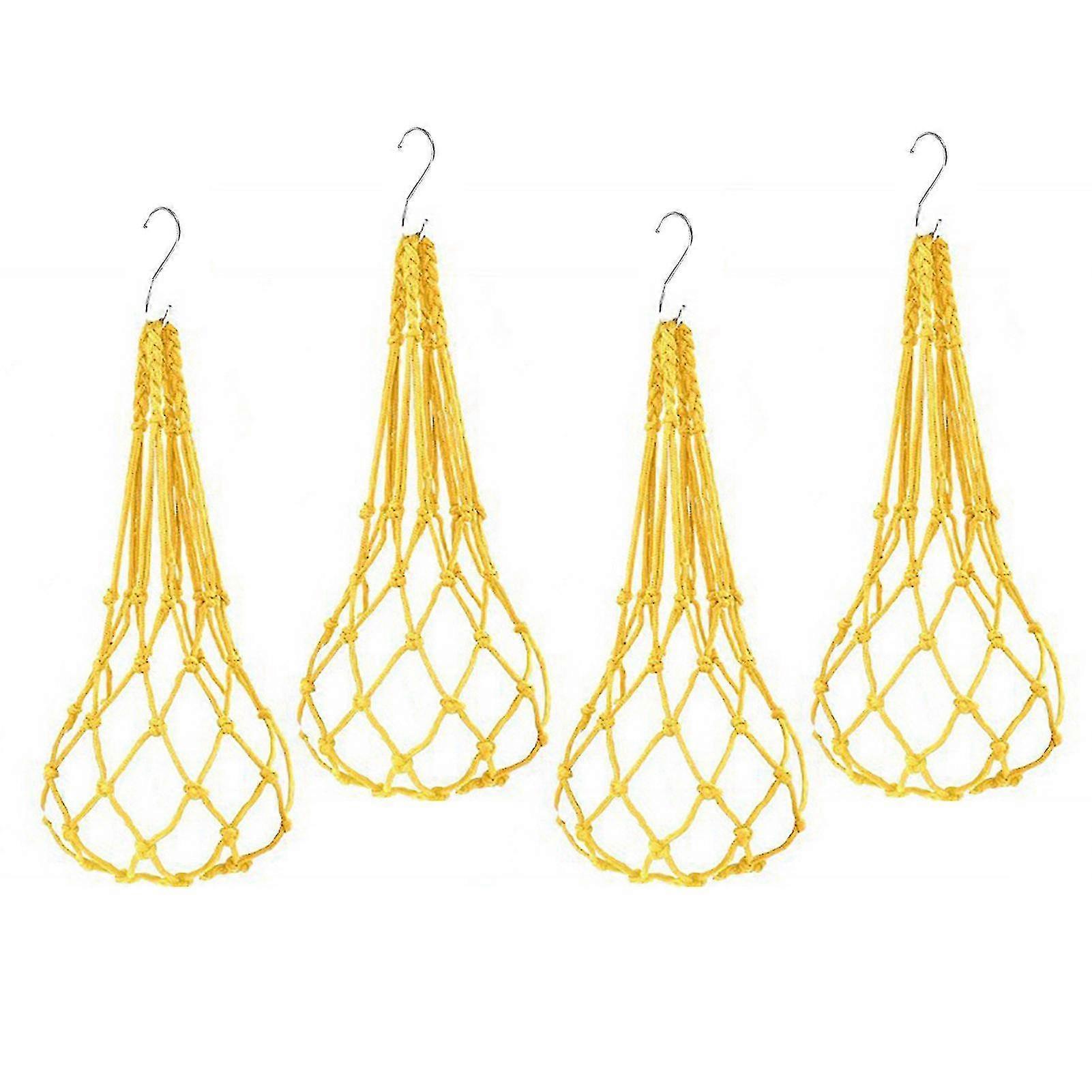 4 Adet Asılı Mesh Tavuk Besleyici - Kolay Kurulum, Sağlıklı Besleme, Sarı