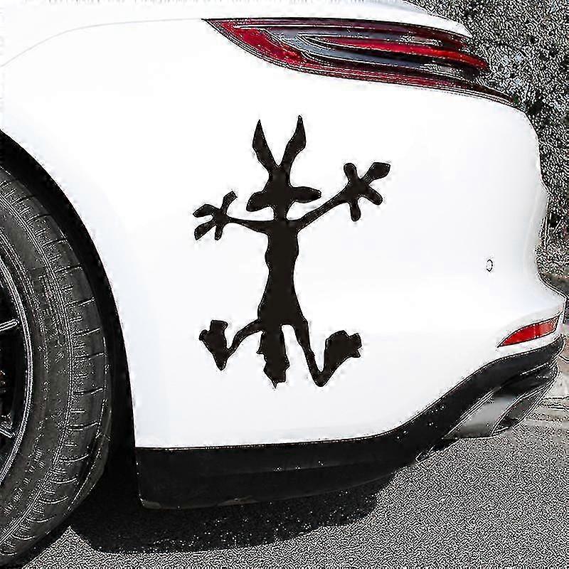 Splat decal for auto window - Coyote vinyl sticker 20x28cm