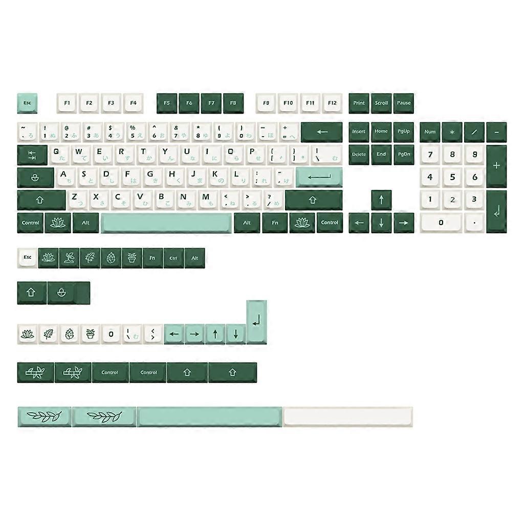 Botaniska Keycaps PBT XDA Profil Japanska DyeSubbed Keycaps För GK61 GMMK PRO 7u Keycap Remover Kit