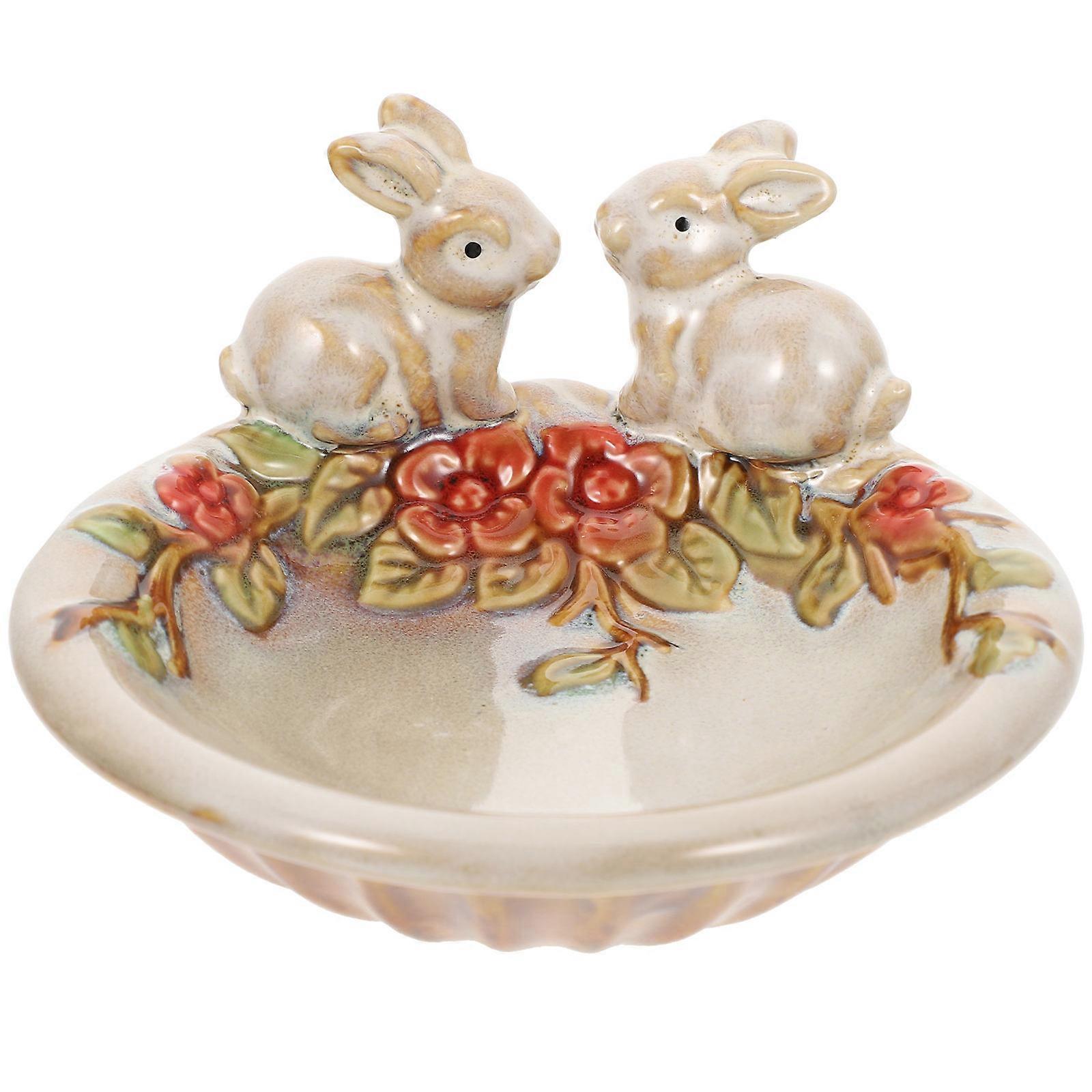 フルーツトレイセラミックデザートプレートファミリー使用5.1X5.1X2.8in 1個