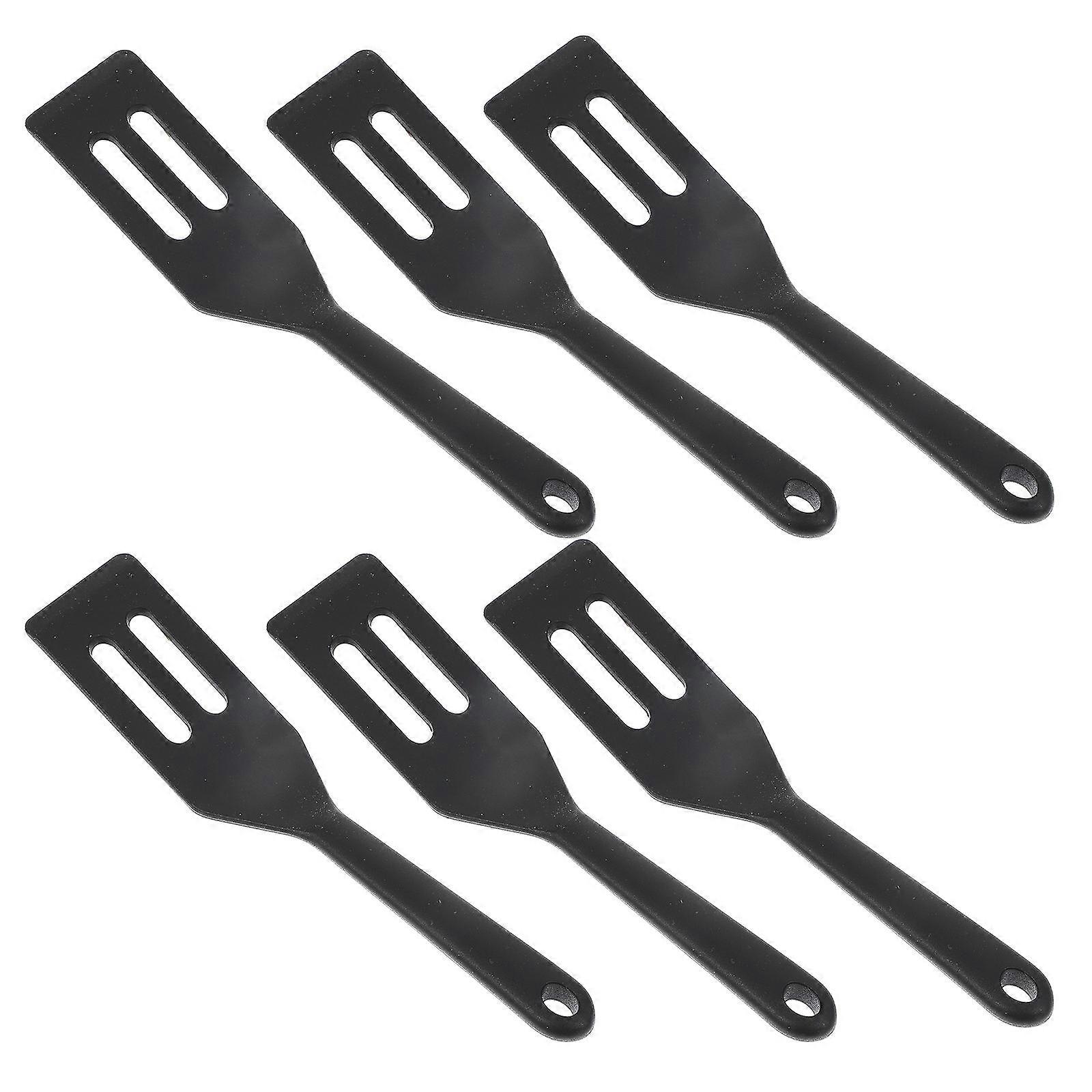 Small Spatula Cooking Baking Home Cooks Black 6Pack