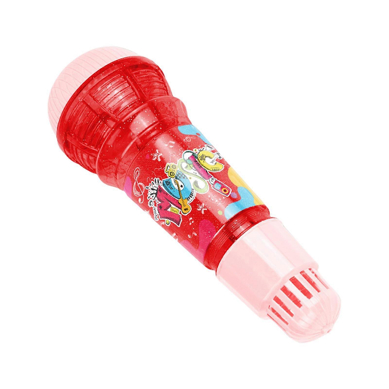 Toddler Echoes Microphone with Enhanced Sound Effects, for Music Lovers and Karaoke Enthusiasts at Outdoor Events Red