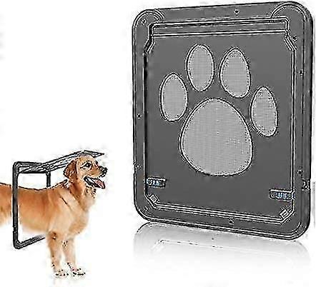 ペットドア猫マイクロチップペットドアドア大型犬用ペットドアスクリーンドア4ウェイロック用ペットドア