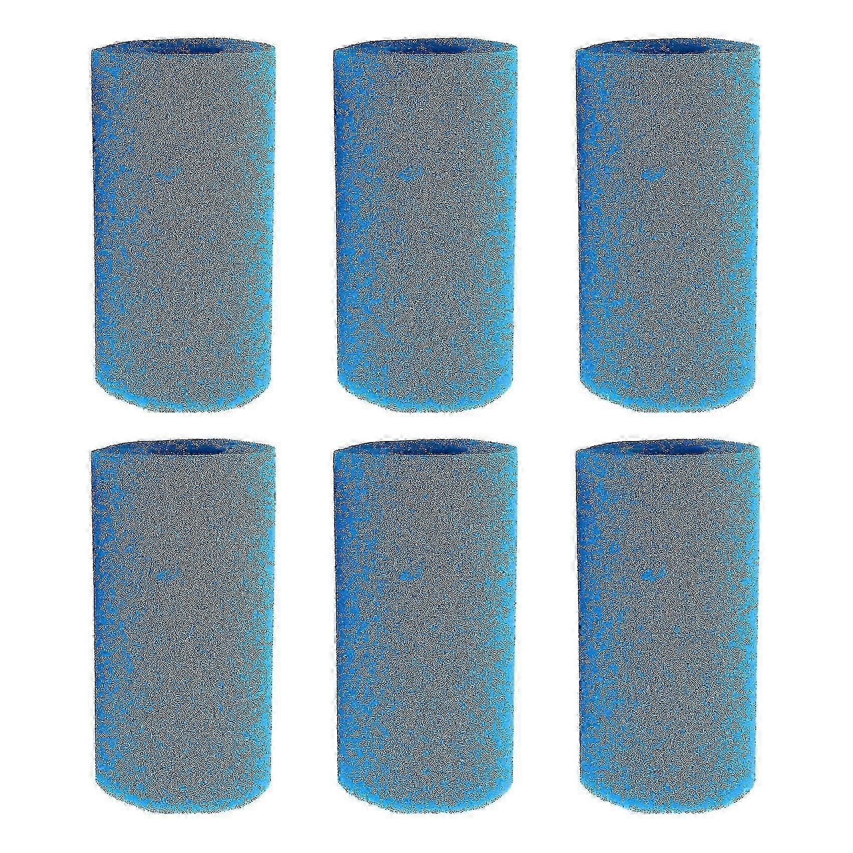 6 Pcs Foam Filter Sponge for Reusable Washable Swimming Pool and Aquarium Filter Accessories