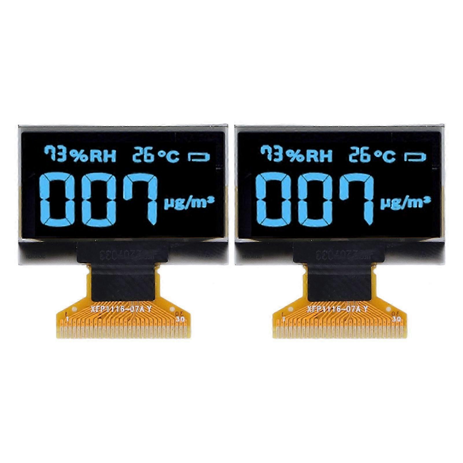 2Pcs 1.3in OLED Display Module 128x64 Resolution 30PIN MRA103?1 (blue)