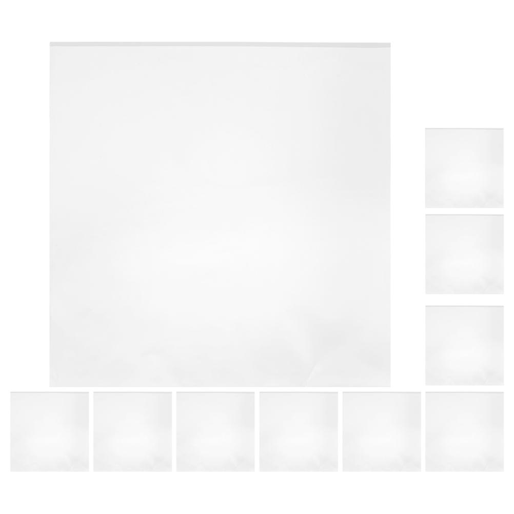 Vinyl Record Sleeves Plastic Outer Covers for 10Pcs Protection