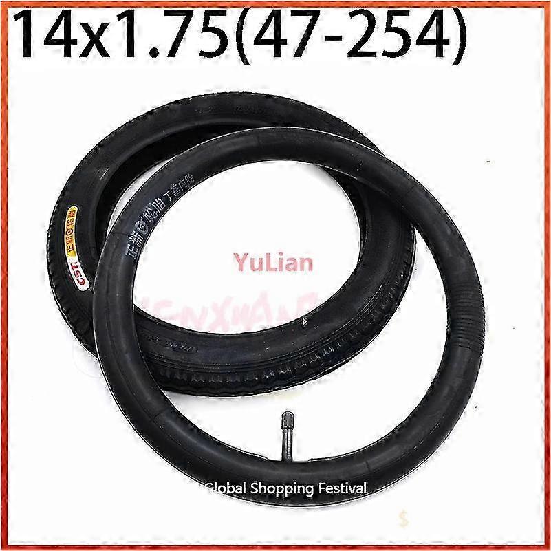 Inner Tube for 14x1.75 Bicycle Tires (47-254), Suitable for Children's Folding Bikes, Bicycle Wheel Parts