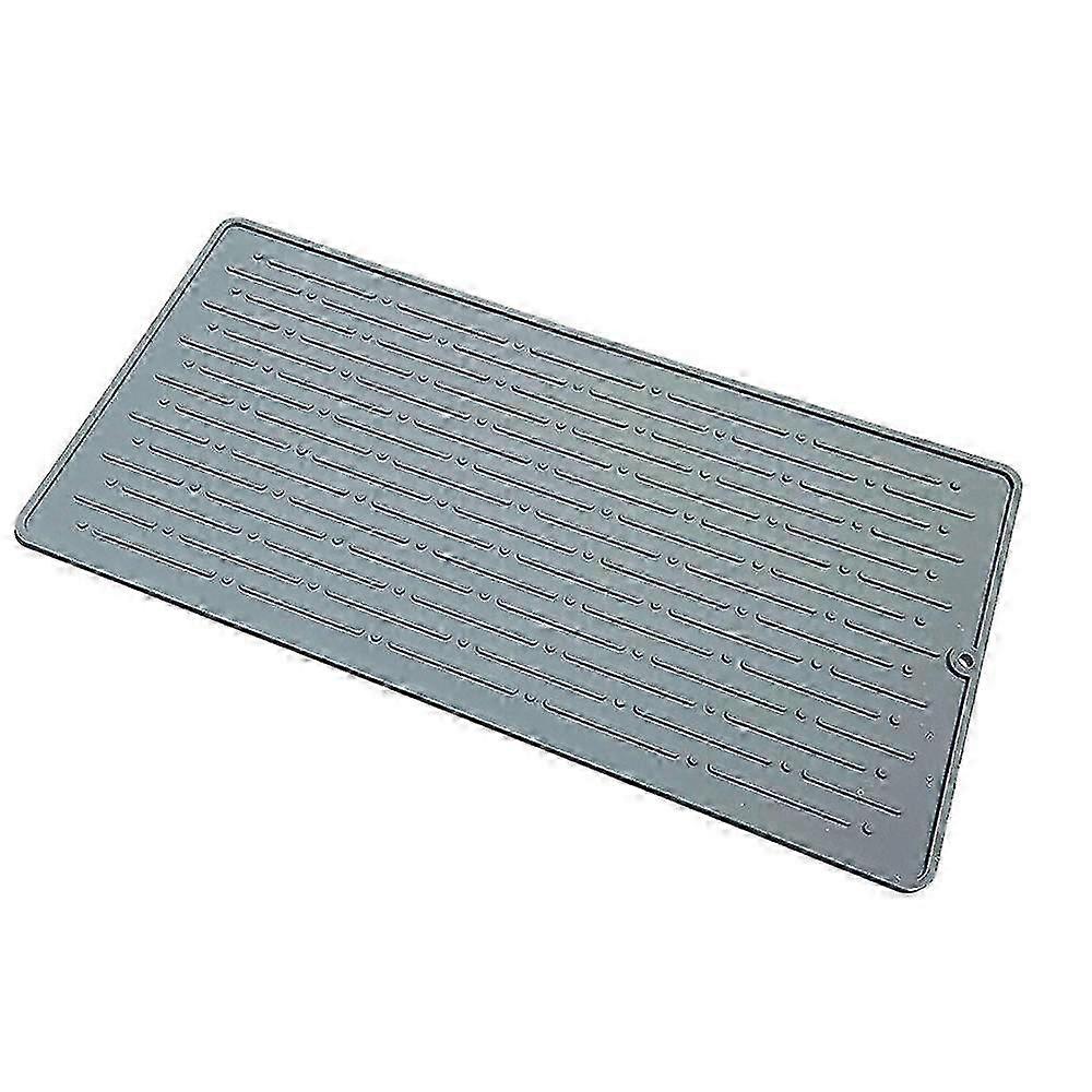 Silicone Dish Drying Mats for Kitchen, Counter Top Pad, Heat Resistant Hot Pot Holder, 1 Pack