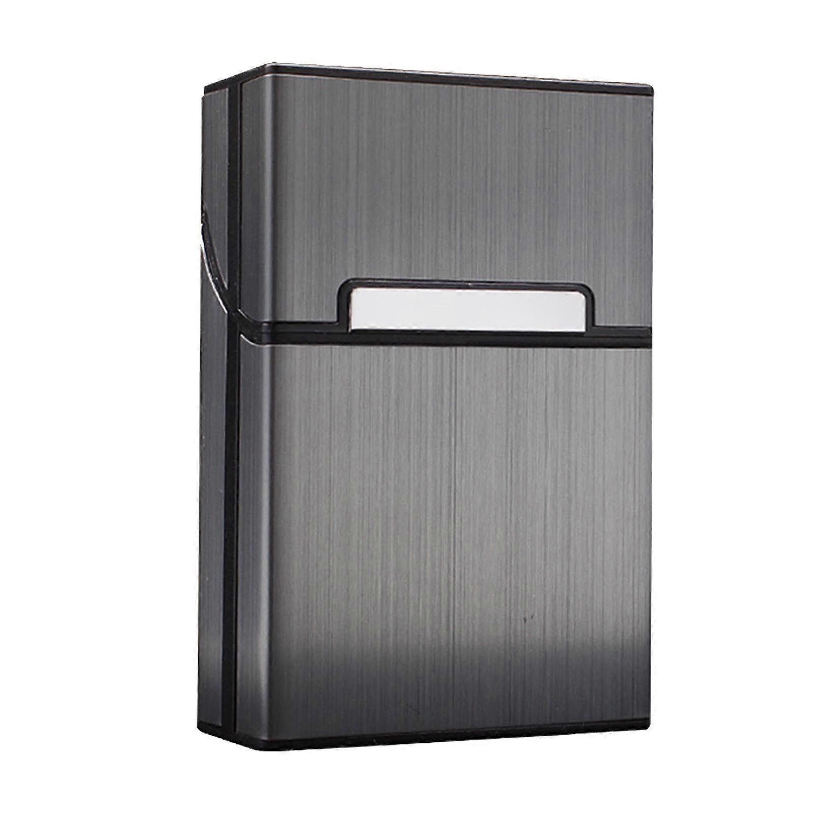 2025 Latest Model  Cigarettes Case Gray Exquisite Magnetic Closure Brushed