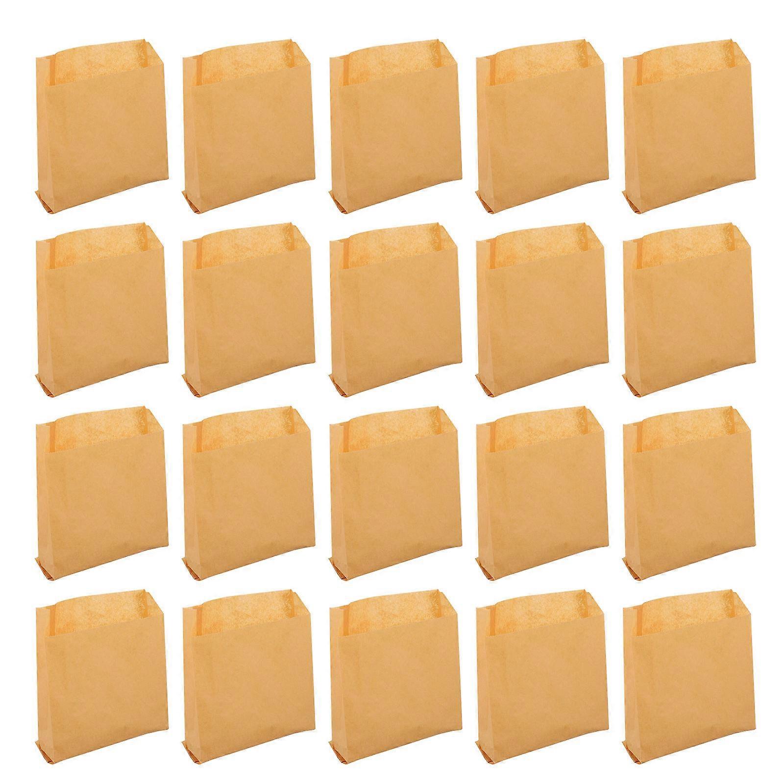 50pcs Oil Resistant Paper Bags for Fried Foods, Chicken Wings, Takeaway Packaging – Lightweight & Easy to Use for Catering