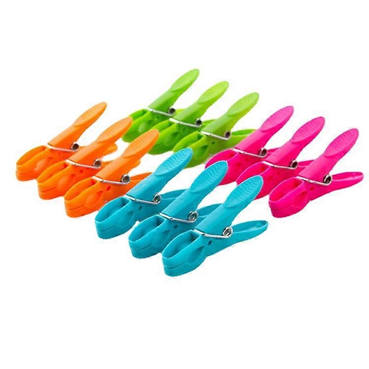 48pcs plastic clothespins, random colors, non-slip clothespins