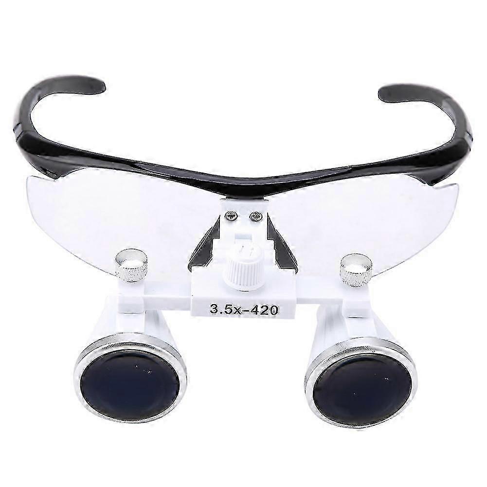 3.5X οδοντιατρική μεγεθυντικός φακός κεφαλής διόφθαλμες λούπες 320-420mm οδοντίατρος ιατρικό εργαλείο