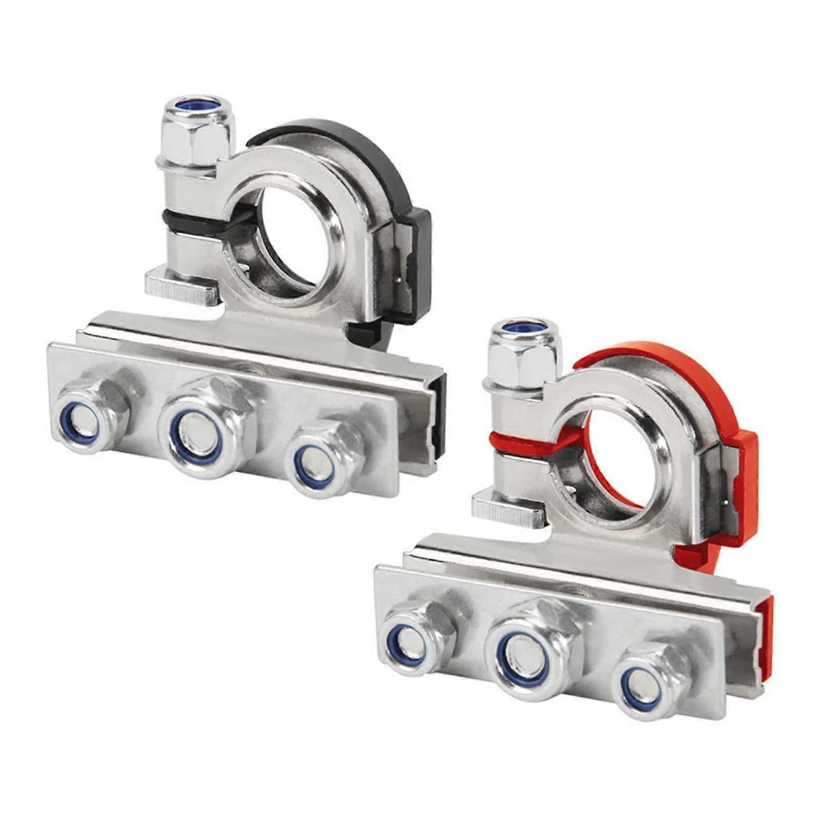 Pack of 2 Battery Terminals, Pole Terminals, Battery Connector, Car Battery Connector, Robust Materials, Secure Hold,,