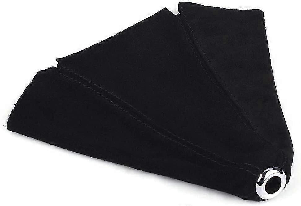 Red-Stitched Suede Leather Shift Boot Cover  Fits Most Manual or Automatic Vehicles