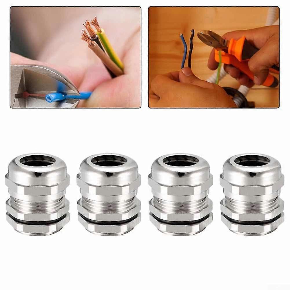Copper Wire Connectors, Waterproof, for 10mm and 14mm Cable Diameter, Set of 4, Durable Copper Construction