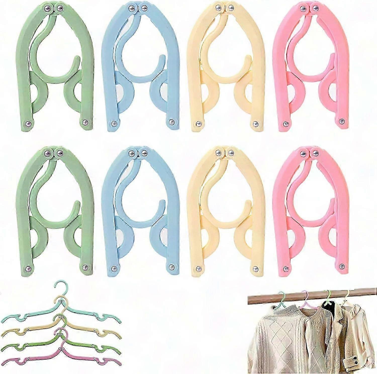 Foldable Portable Plastic Travel Hangers