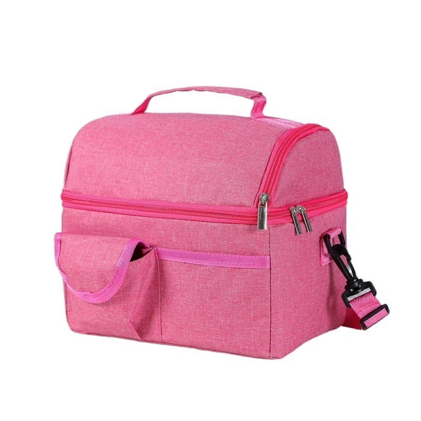 Lunchtasche Auslaufsicher und Wasserdicht, Wiederverwendbare Isoliertasche für Erwachsene, Isolierte Lunchbox Rosso Rosato
