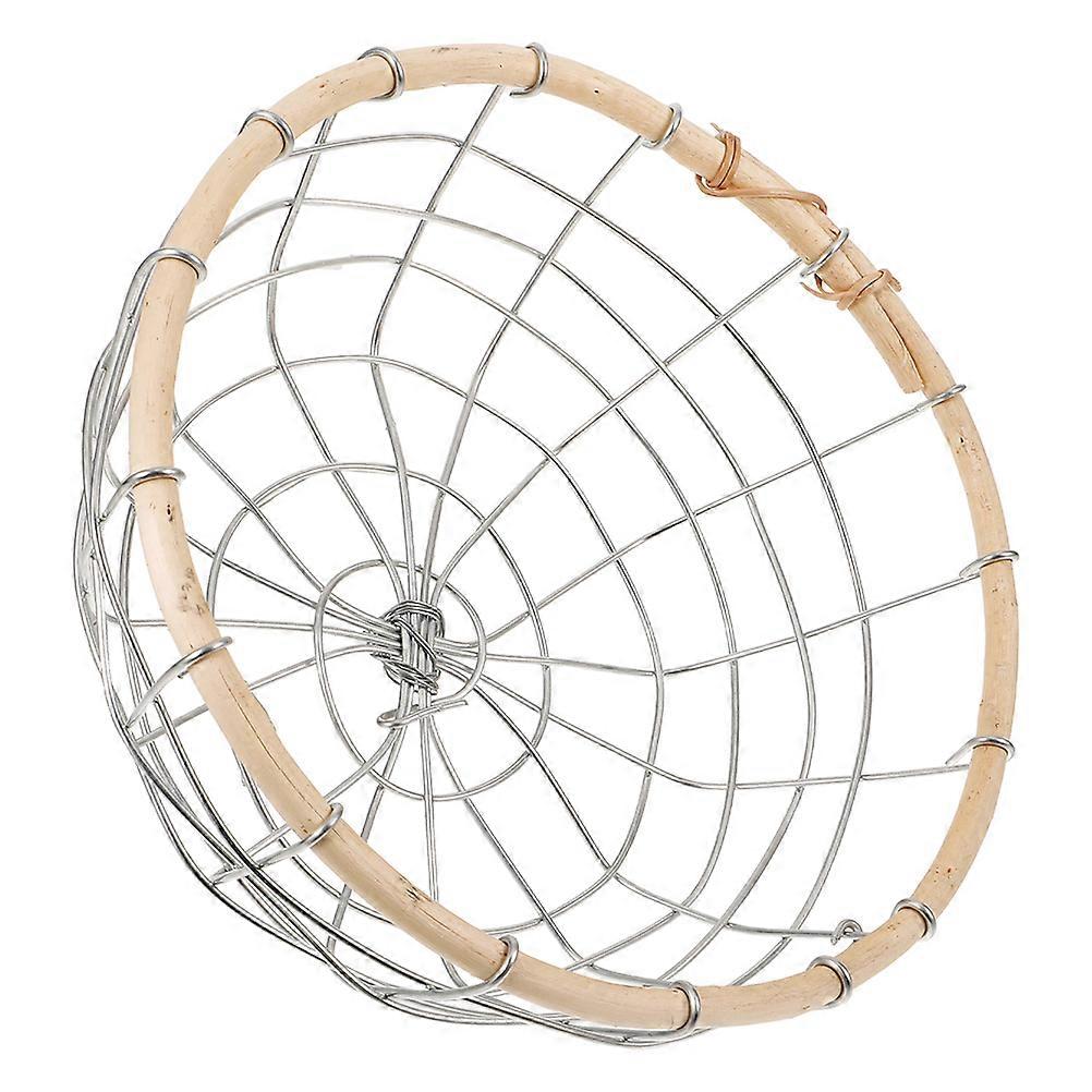 Metal Wire Baskets Storage Basket Countertop Fruit Bin Silver 26.00X26.00X9.00CM Storage 1Set