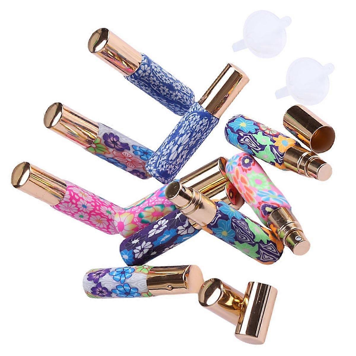 Perfume Container For Travel Reusable Breakage Resistance Fine Mist Diffusion Glass Mini Funnel 10ml 12Pcs