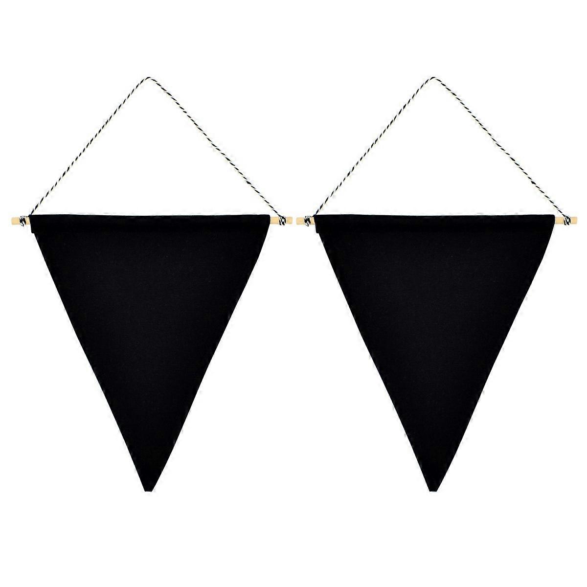 Black Hanging Badge Brooch Display Pennant Banner Organizer for Pin Badge Collection – 2pcs Set for Home Parties & Weddings